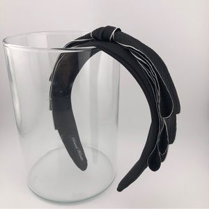 Black Ribbon Headband, New, Handmade